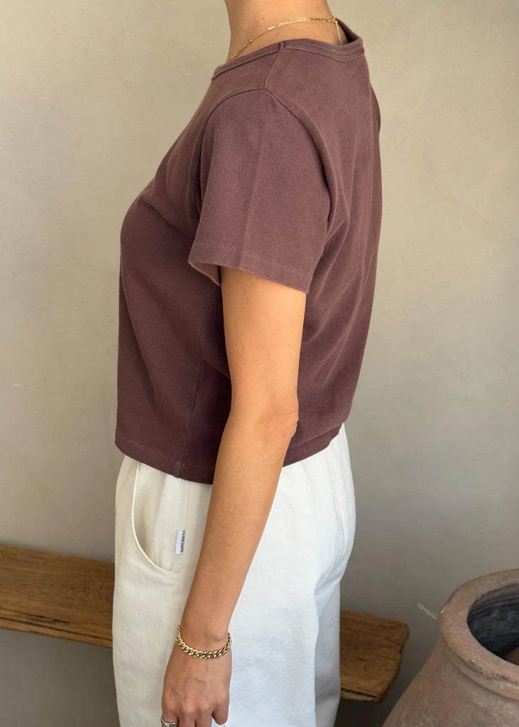 Le Bon Shoppe The Little Boy Tee in Espresso