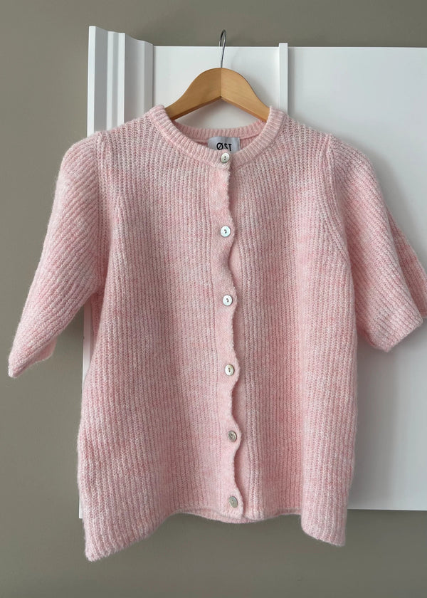 ØST London Mathilde Wool Cardigan in Light Pink