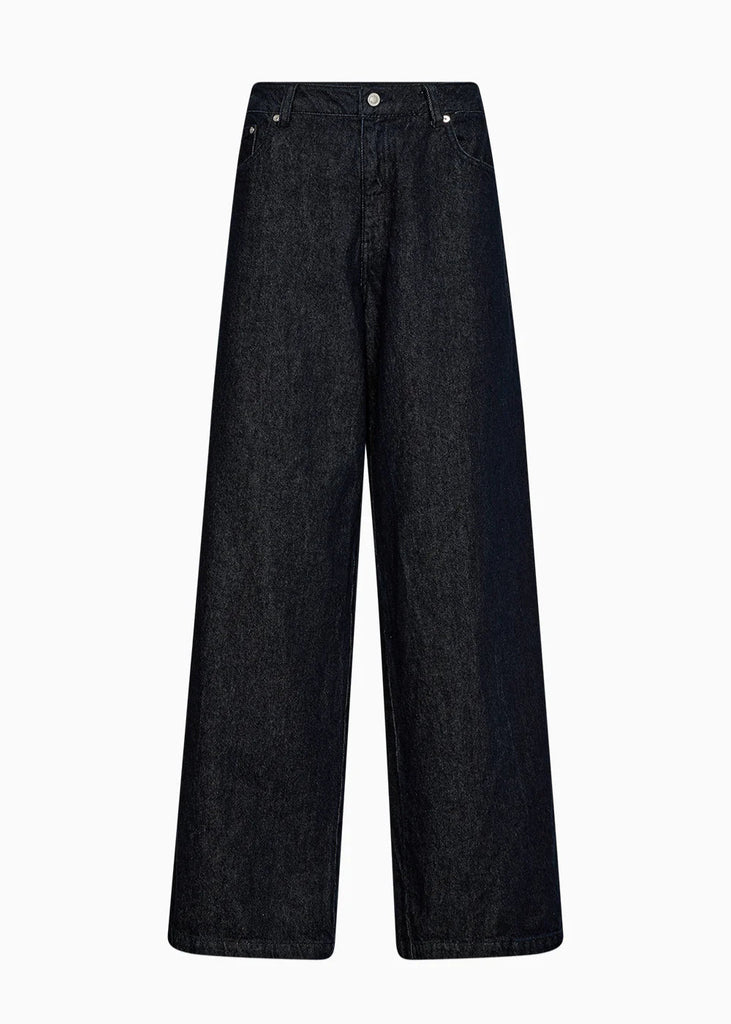 Black jeans on a white background
