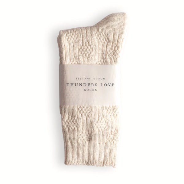 Thunders Love Link Collection Duo Raw White Socks