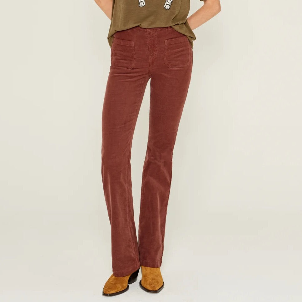 Five Luna Chocolate  Flare Pants