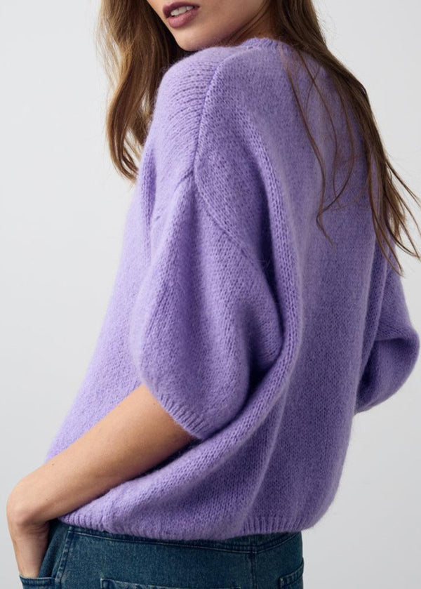 Noella Mimi Knit Jumper in Dark Lilac
