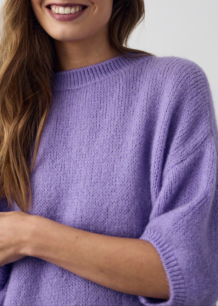  Mimi Knit Jumper in Dark Lilac