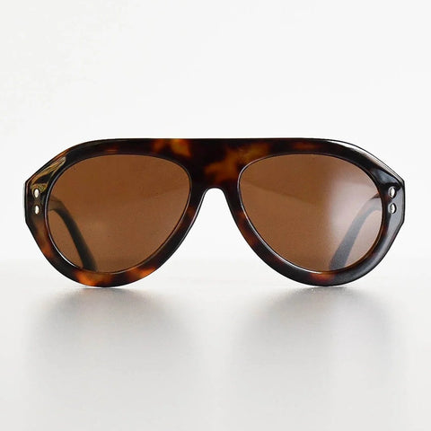 WAKE+SEA Noa Sunglasses in Tortoiseshell Retro Round Sunglasses 