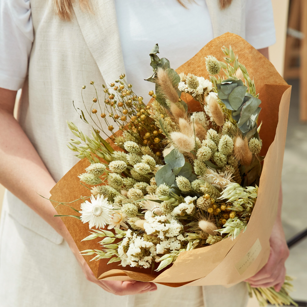 Dried Flowers Classic Bouquet In Multi Natural - Large