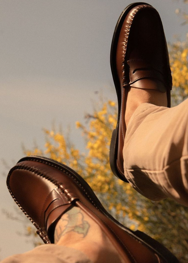 Weejuns Larson Penny Loafers Wine Leather (Men's)