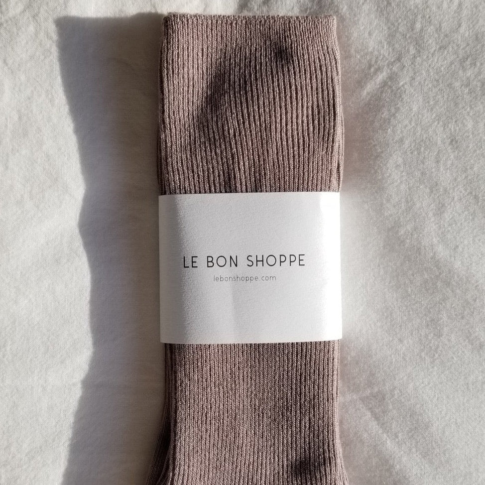 Le Bon Shoppe Trouser Socks in Trench Coat