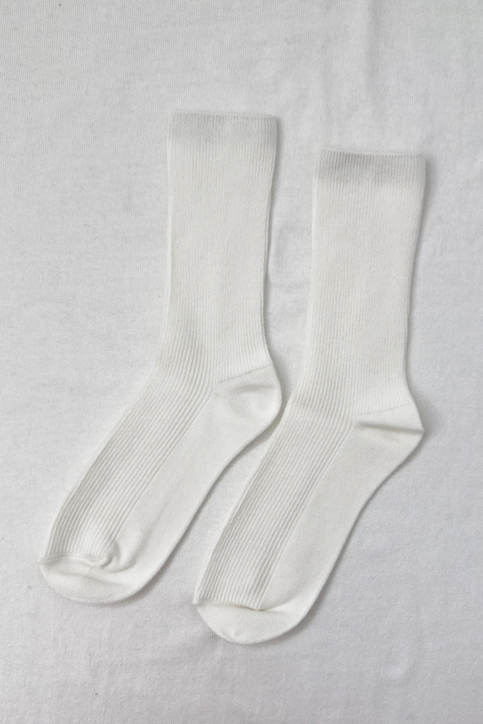 Le Bon Shoppe Trouser Socks in Classic White