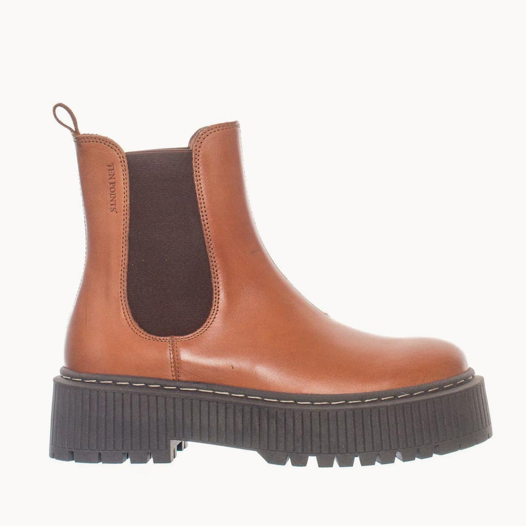 Ten Points Alina Chelsea Boots in Cognac | Love of Lemons Vintage, UK