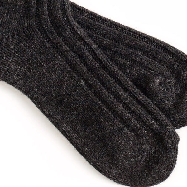 Thunders Love Mens Wool Collection Soild Dark Grey Socks