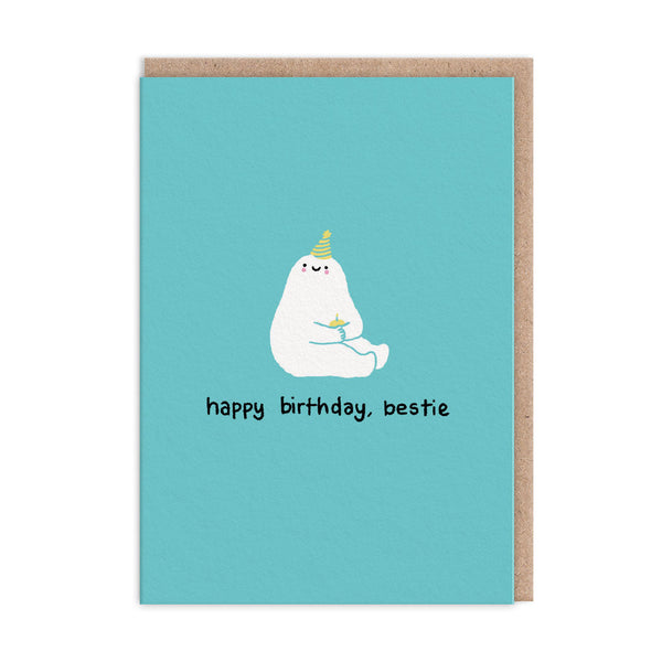 Ohh Deer Happy Birthday Bestie Greeting Card