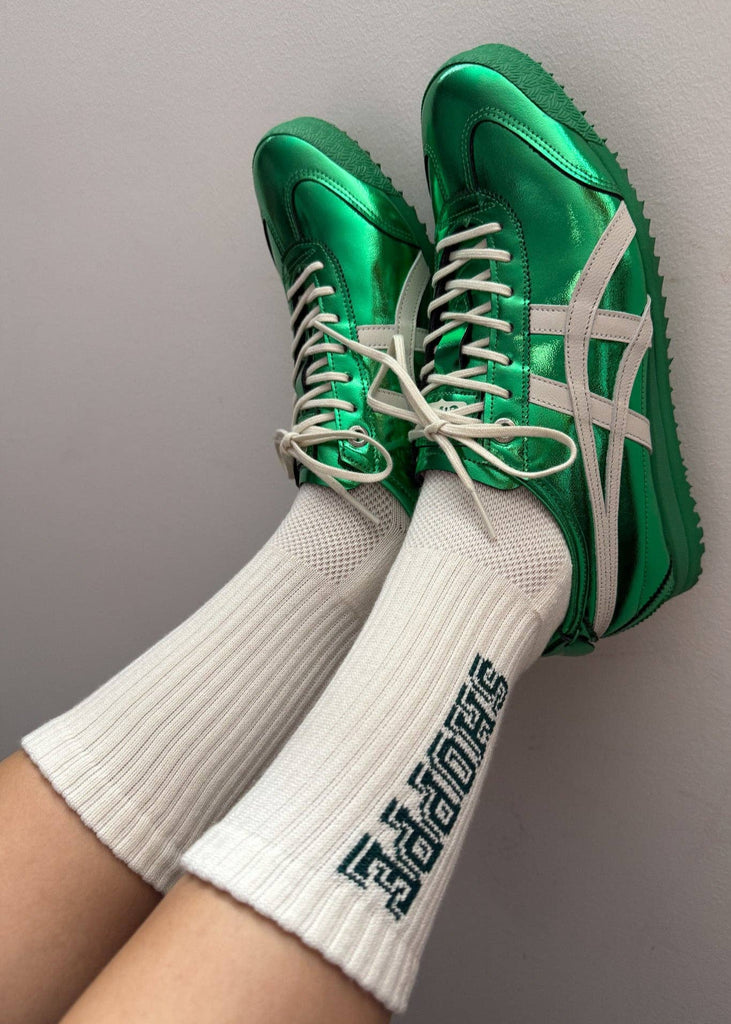 Le Bon Shoppe Preppy Socks in Canvas / Green