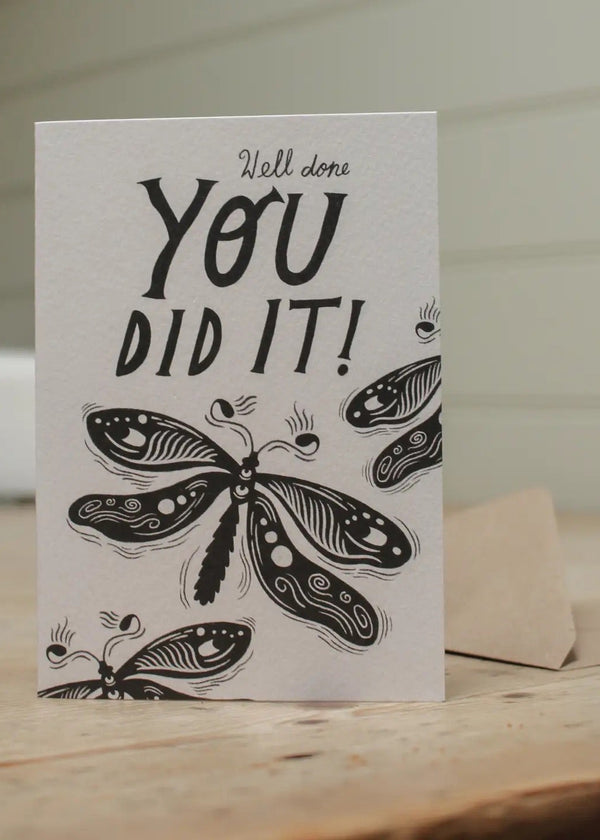 Lauren Marina "you Did It!" Congratulations Card