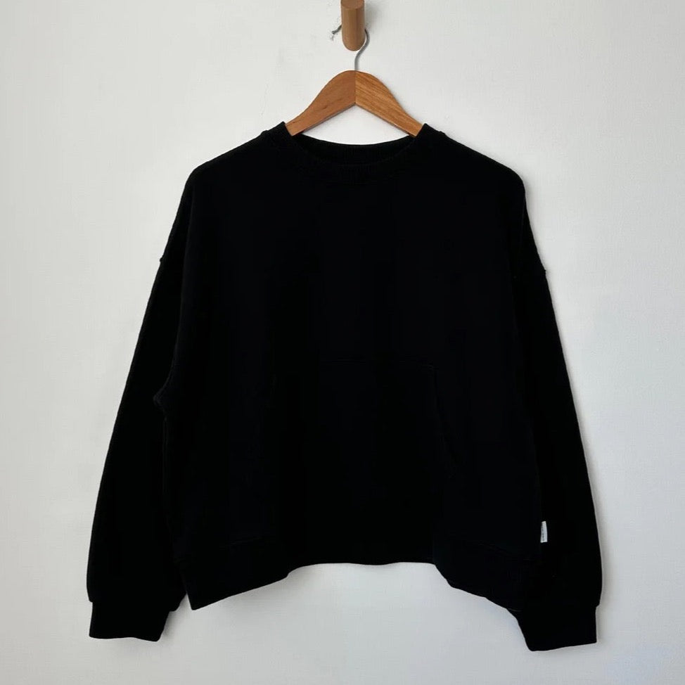 Le Bon Shoppe French Terry Poche Top - Black