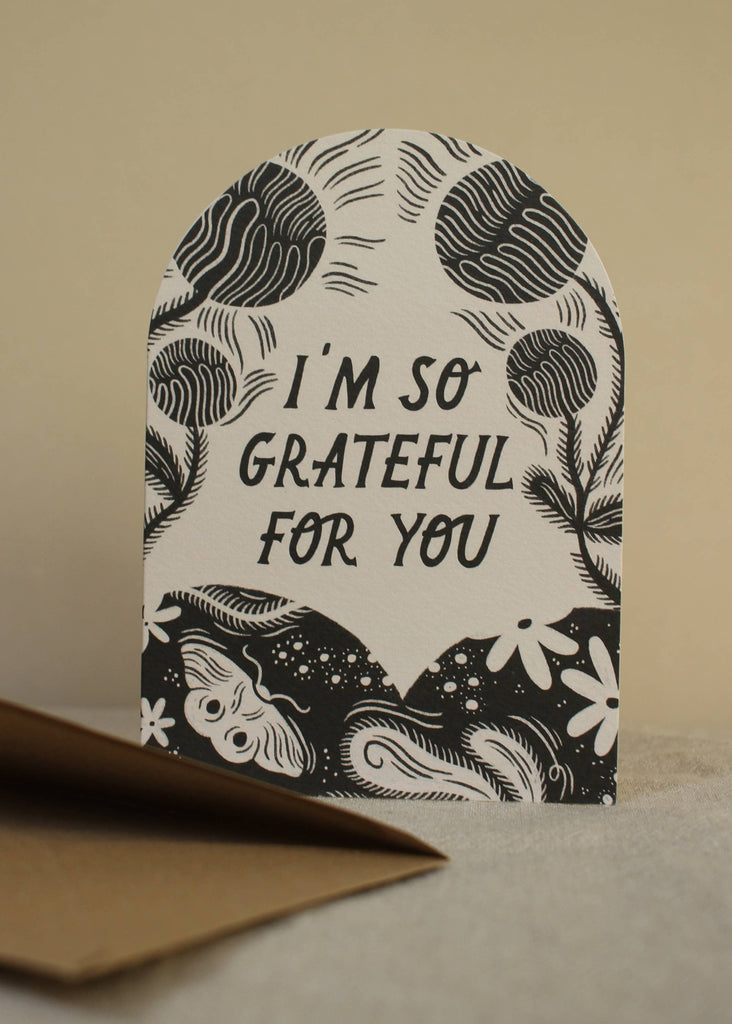 'I'm So Grateful For You' Thank You Card