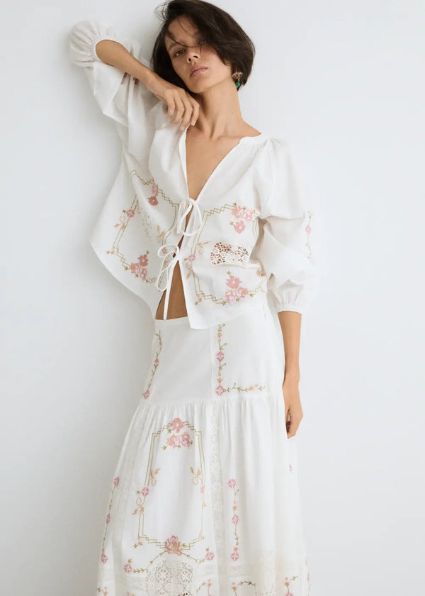 ese O ese Teresinha Cotton Blouse
