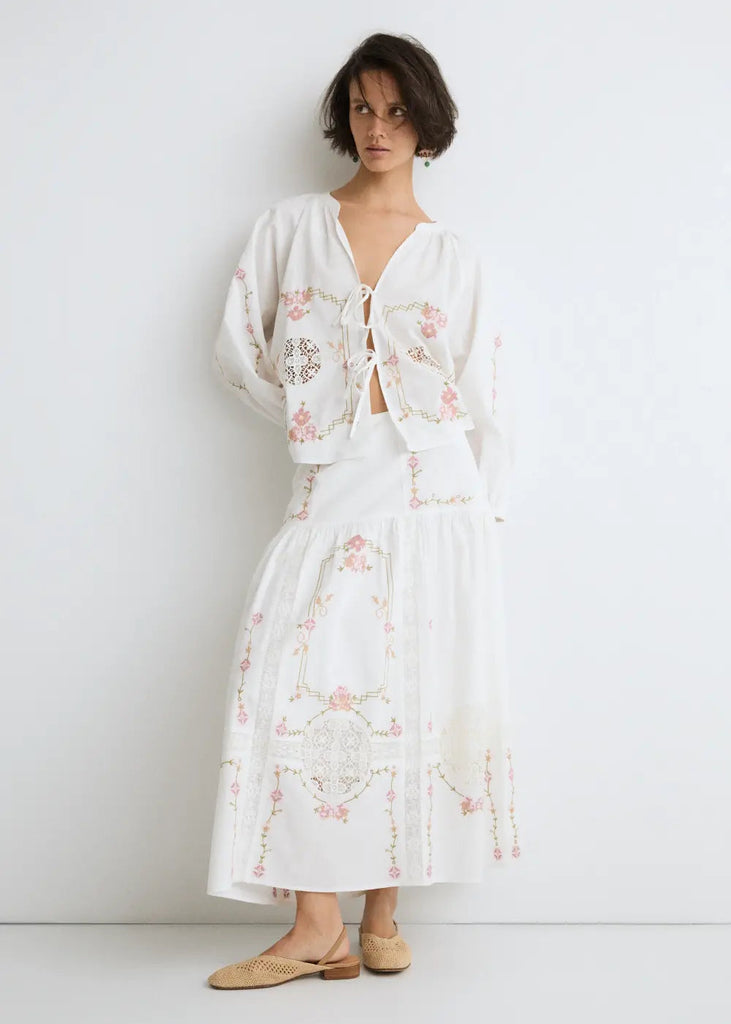 ese O ese Teresinha Cotton Blouse