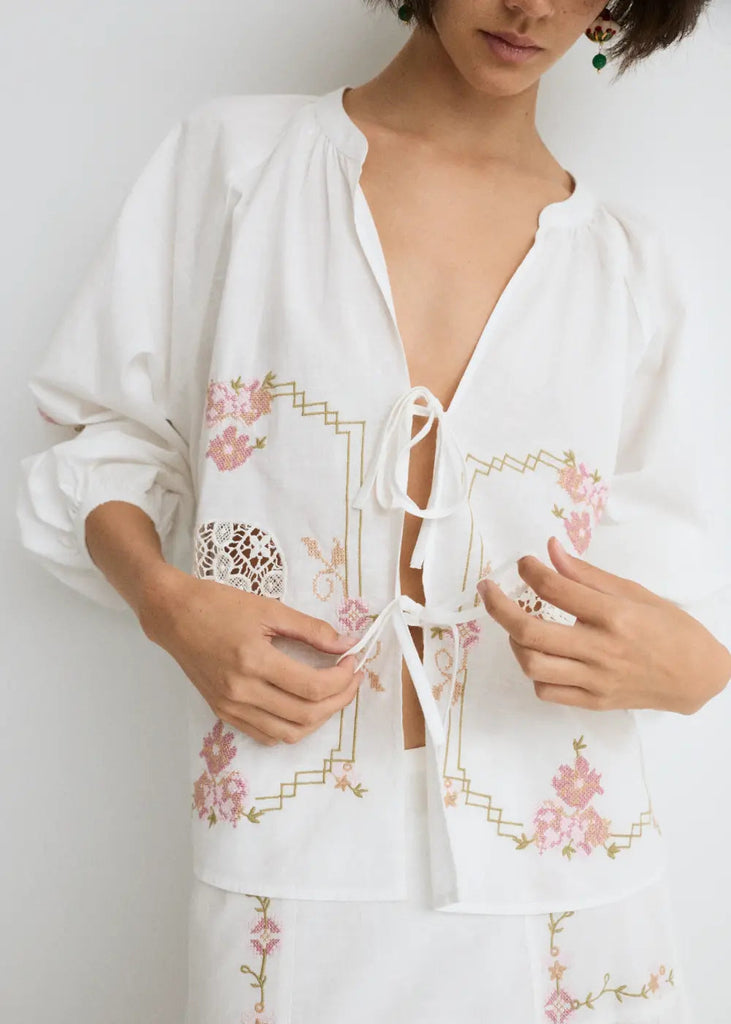 ese O ese Teresinha Cotton Blouse