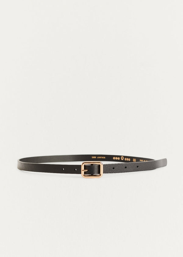 ese O ese Thin Leather Belt In Black