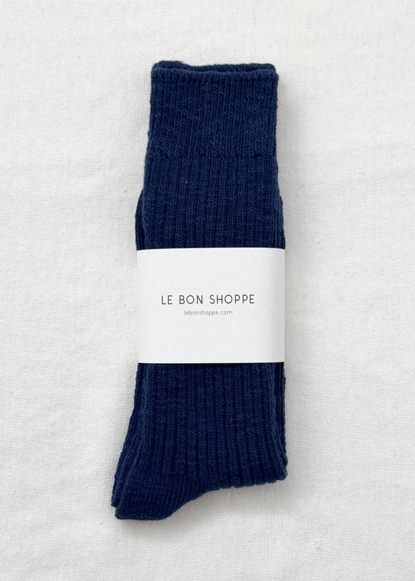 Cottage Socks in Navy