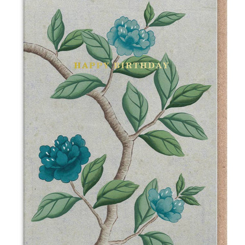 Ohh Deer Climbing Flowers Birthday Card
