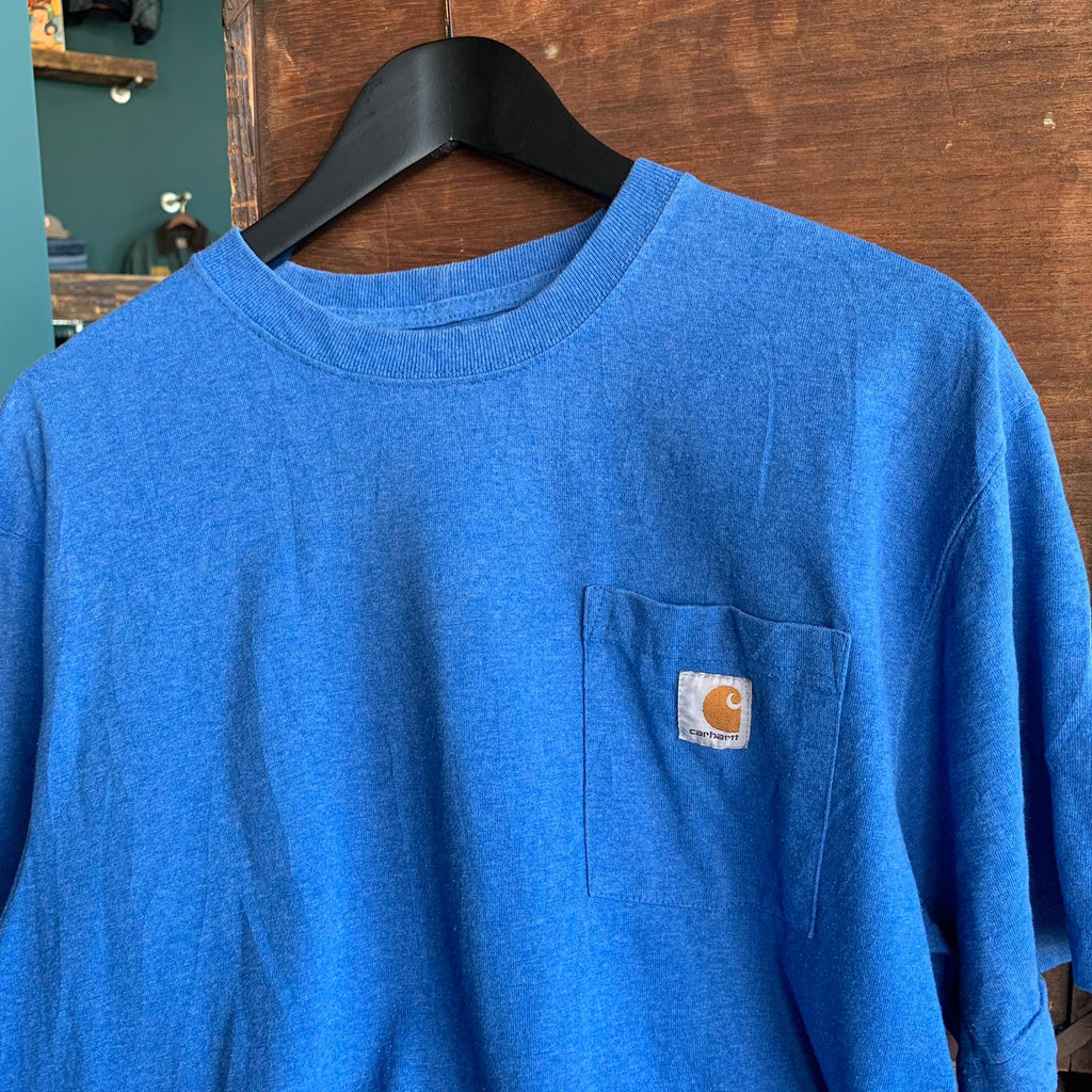 Mens Short Sleeve Blue Carhartt Tee