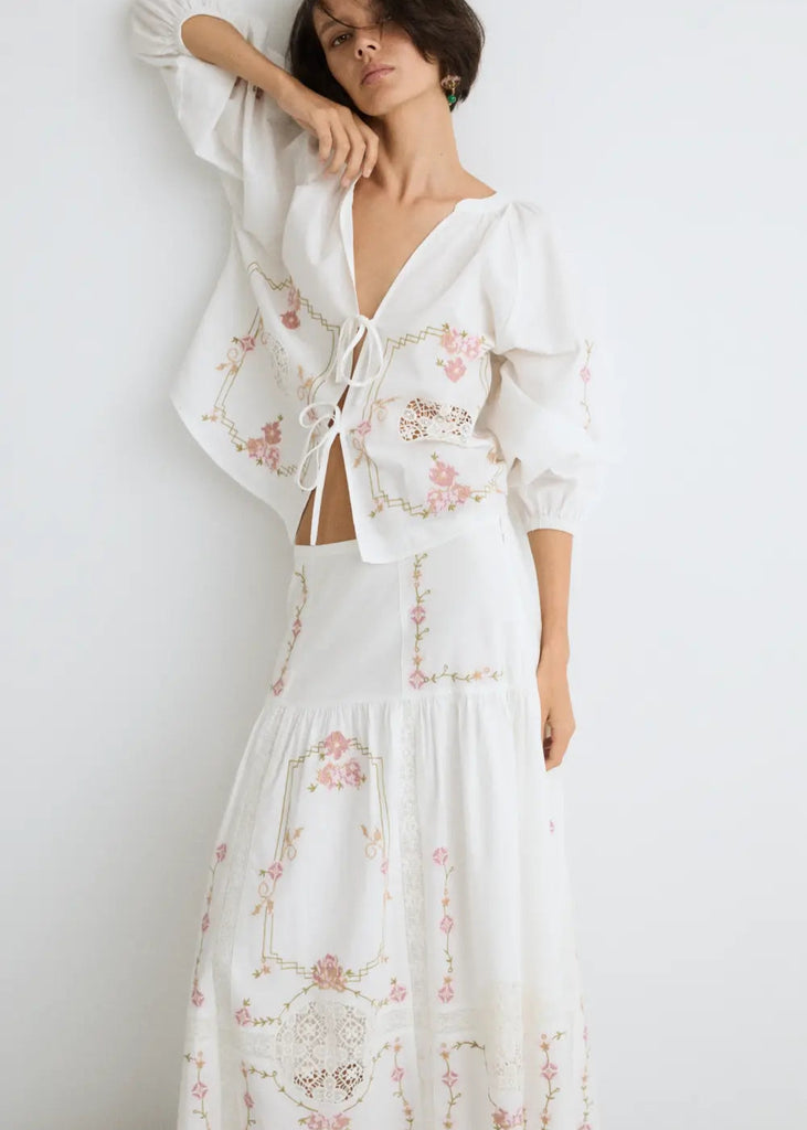 ese O ese Teresinha Cotton Skirt