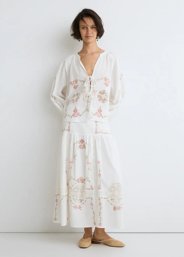 ese O ese Teresinha Cotton Skirt