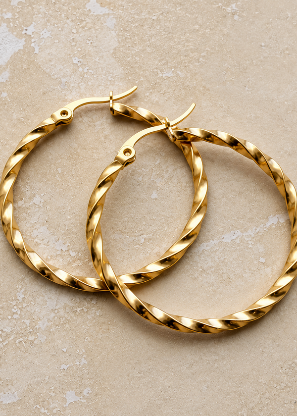Little Nell Everyday Rope Twist Hoops