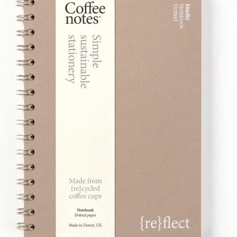 Almond Wirebound Notebook (Dotted)