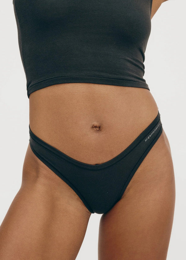 Organic Basics Flex Cheeky Briefs in Black
