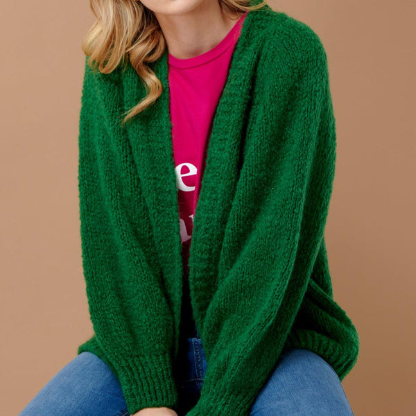 Noella Fora Knit Cardigan in Green