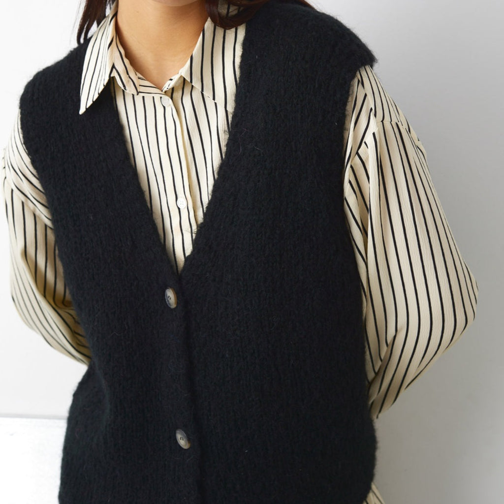 Noella Jacey Knit Vest in Black