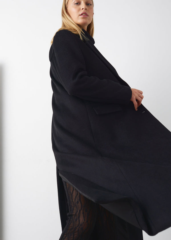 Noella Jaci long Line Coat in Black