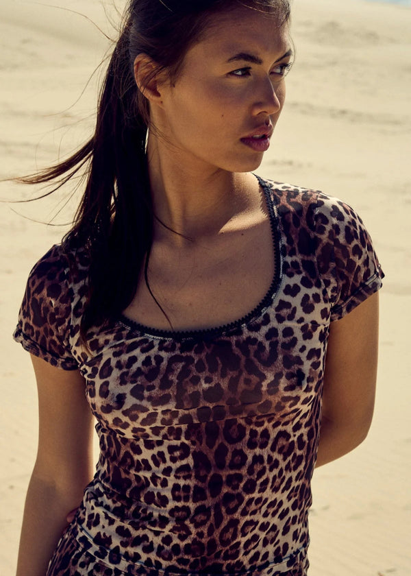 Noella Kilea Top Tawnee print (Leopard Print)