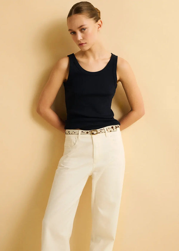 ese O ese Cocacola Navy Tank Top