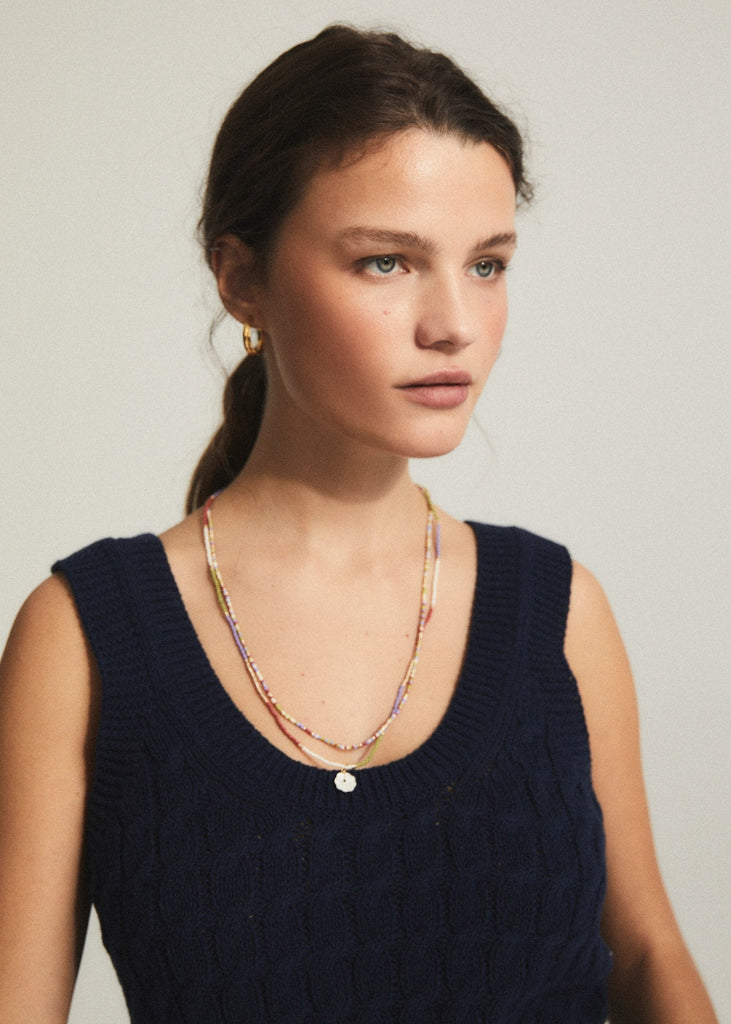 ese O ese Tresser Top in Navy
