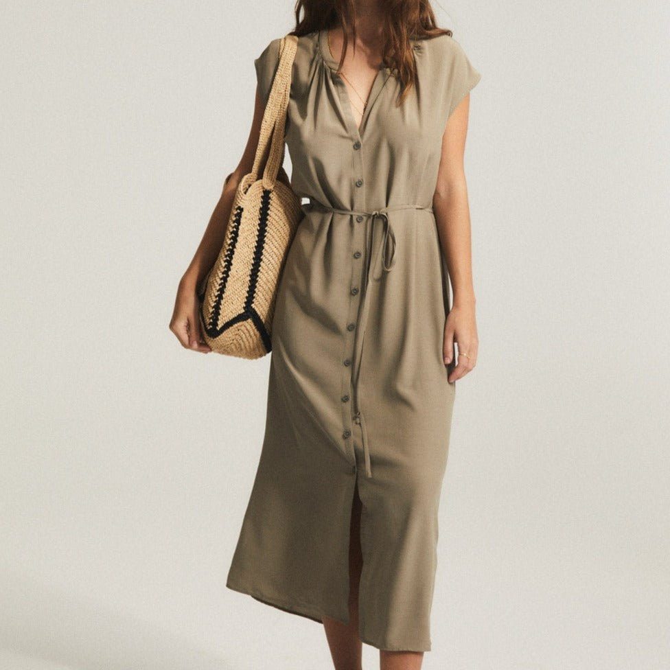 ese O ese Chloe Dress in Khaki | Love of Lemons