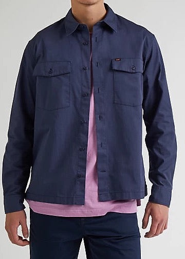 Workwear Long Sleeve Chetopa Shirt In Navy