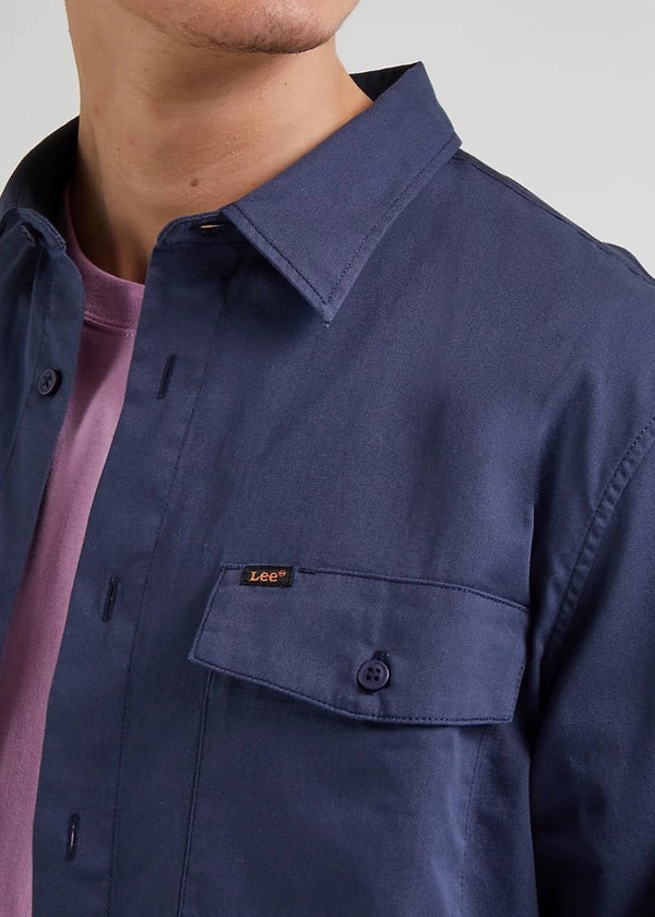 Workwear Long Sleeve Chetopa Shirt In Navy