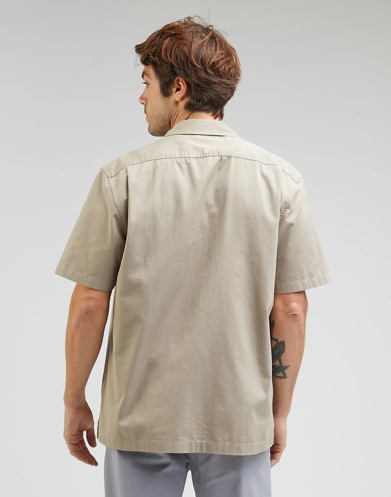 Lee Workwear Short Sleeve Chetopa Shirt In Mushroom
