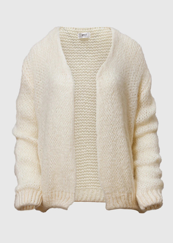 ØST London Smila Cardigan in Classic White
