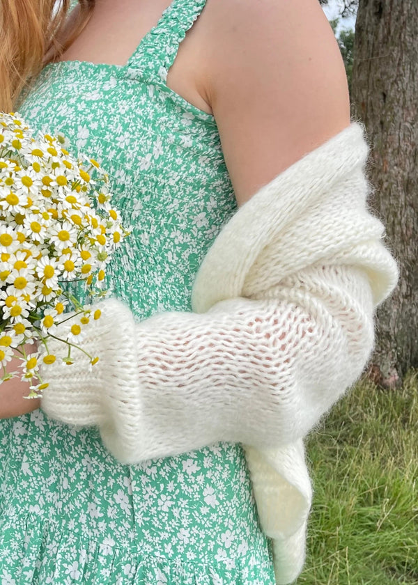 ØST London Smila Cardigan in Classic White