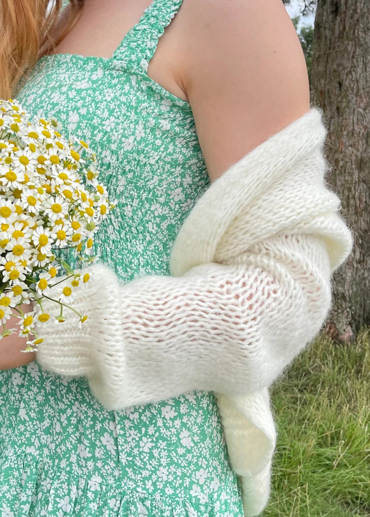 ØST London Smila Cardigan in Classic White