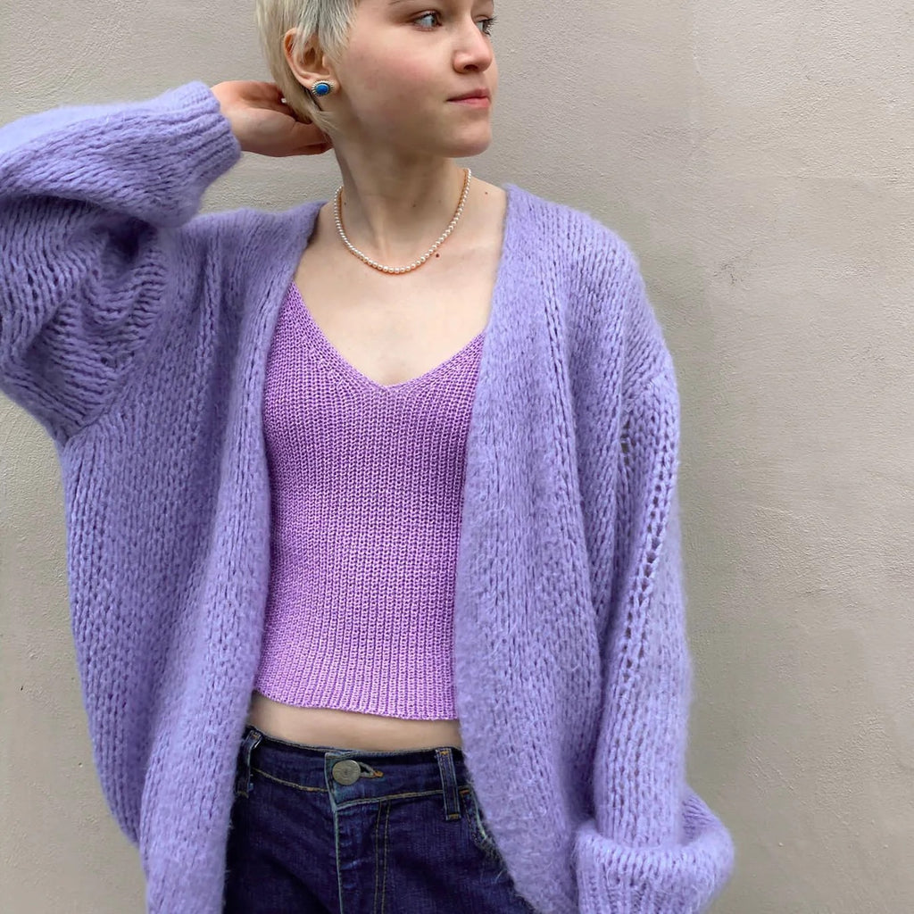 ØST London Smila Cardigan in Lilac