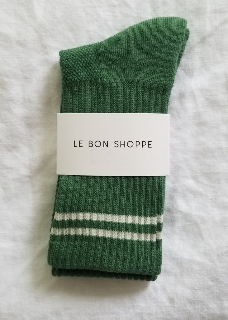 Le Bon Shoppe Boyfriend Socks in Meadow Green