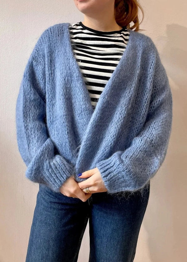 ØST London Smila Cardigan in Classic Blue