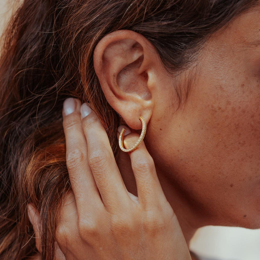 Plantation Hoop Earrings by Cabinet