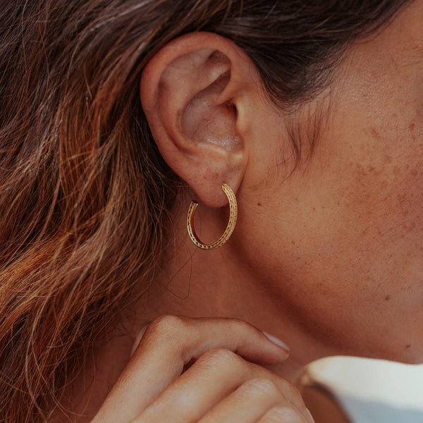 Plantation Hoop Earrings by Cabinet