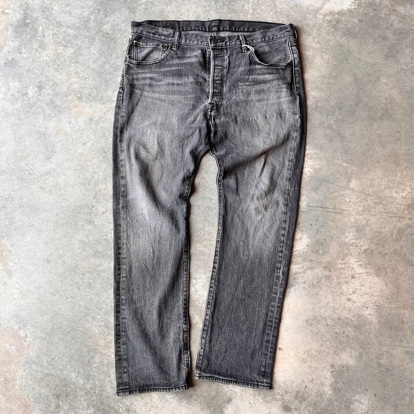 Levis 501 Black Wash Jeans 36",30"